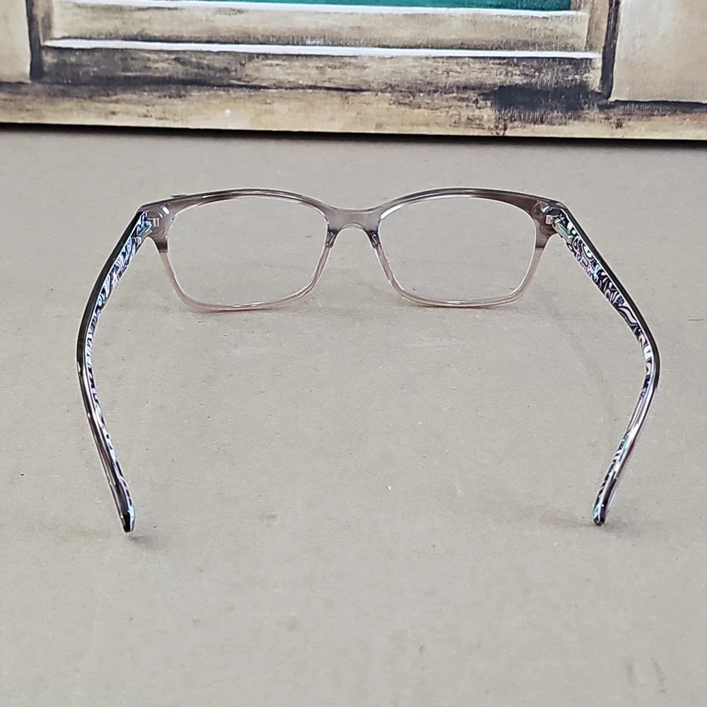 Vera Bradley Eyeglasses Womens Brown Neapolitan Grace Floral 53-15-135